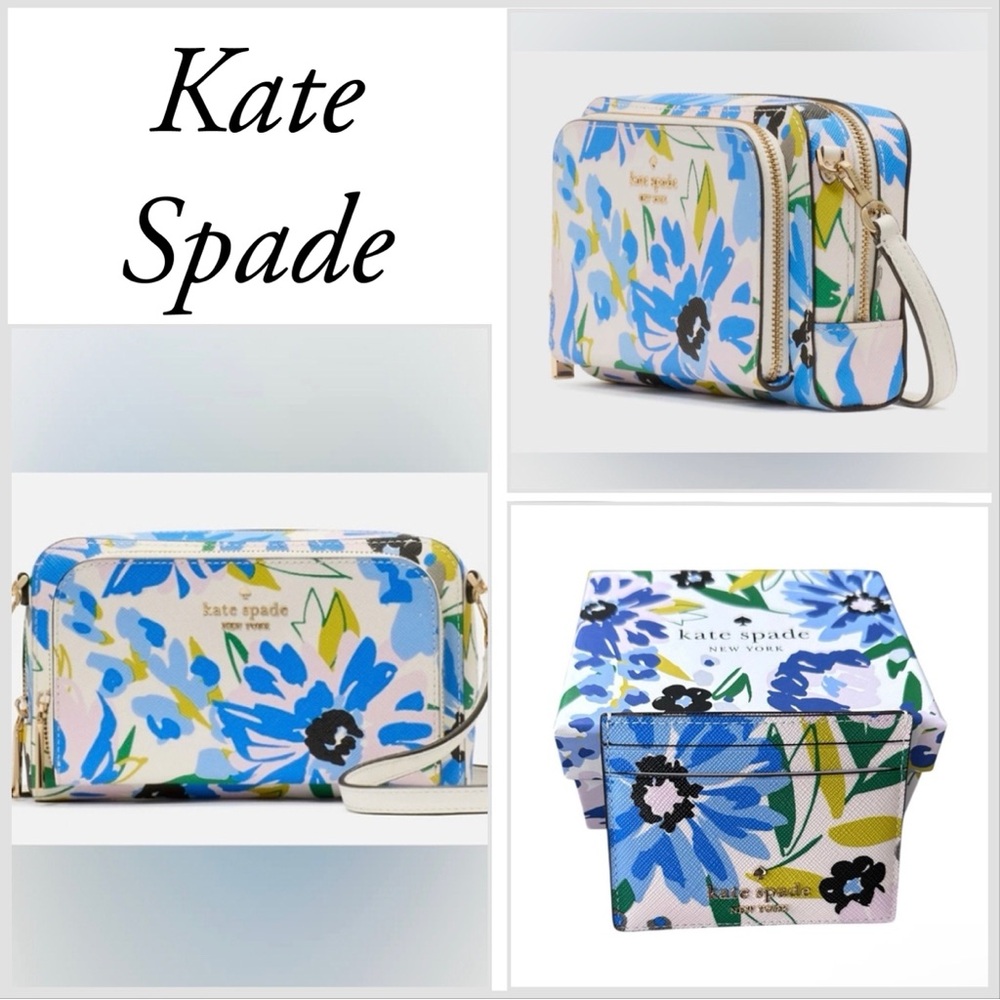 Kate Spade ♠️ ( 2 ) piece NWT Gorgeous duo😍 Floral Crossbody Bag & Boxed Set 🎁
